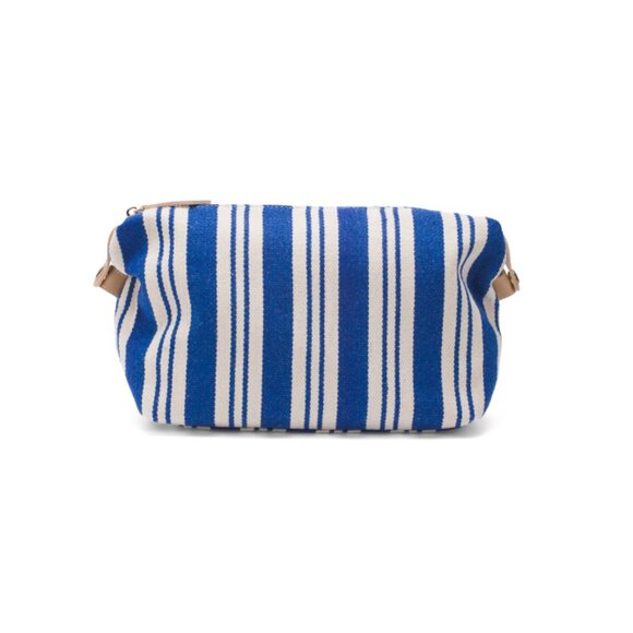 BROUK AND CO Blue/white Claire Makeup Case